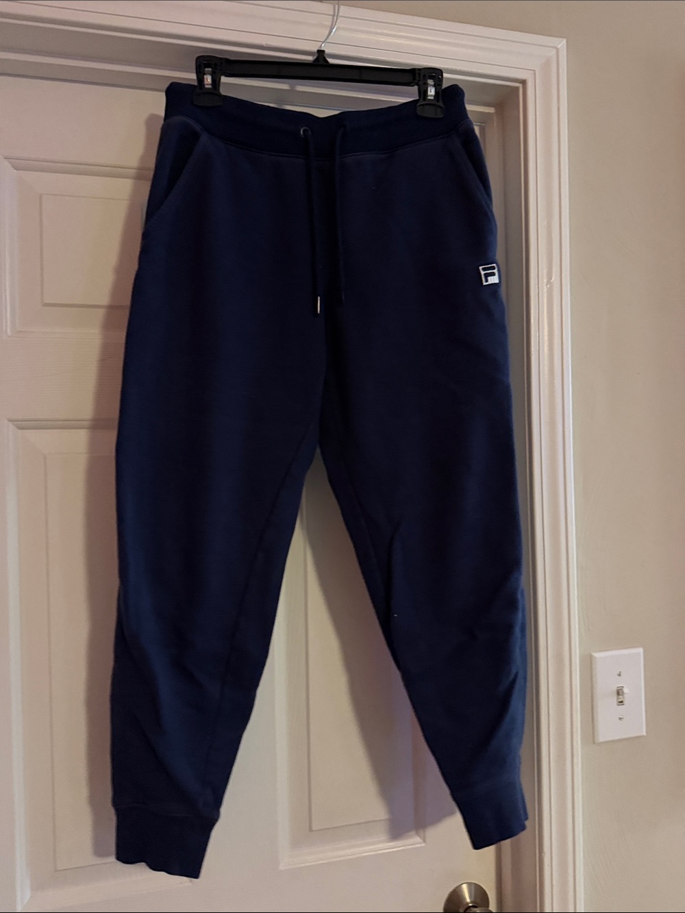 Fila Men's Navy Drawstring Sweat Joggers